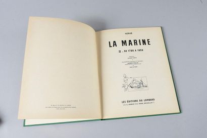 HERGÉ. CHROMOS TINTIN.
VOIR ET SAVOIR - LA MARINE II - DE 1700 À 1850.
Lombard, 1963....