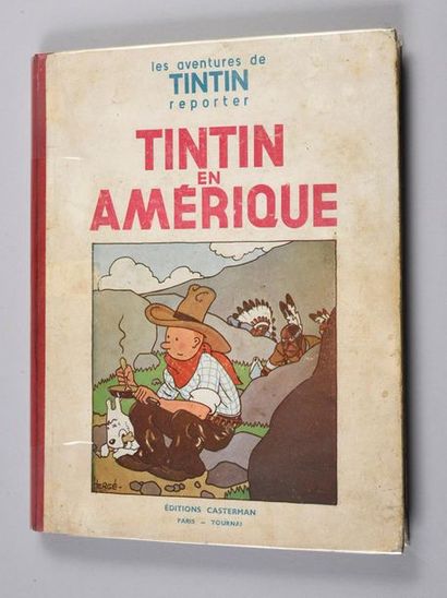 HERGÉ. TINTIN 03.
TINTIN IN AMERICA. P6BIS. 1935.
First Casterman edition (1400 copies...
