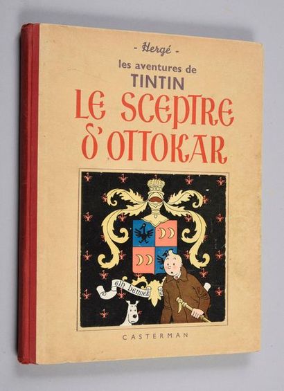 HERGÉ. Tintin 08. Ottokar's scepter.
Original edition Casterman 1939. A7.
Red back....