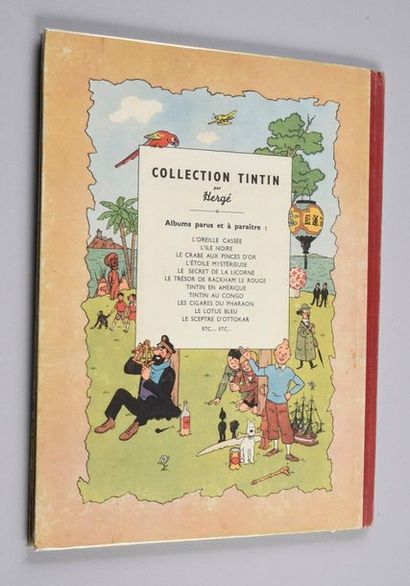 HERGÉ. TINTIN 08. OTTOKAR'S SCEPTER.
ORIGINAL EDITION COLORS. CASTERMAN 1947. B1.
Red...
