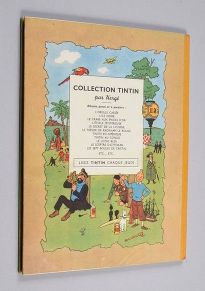 HERGÉ. TINTIN 13. THE 7 CRYSTAL BALLS.
ORIGINAL EDITION CASTERMAN 1948. B2.
Yellow...