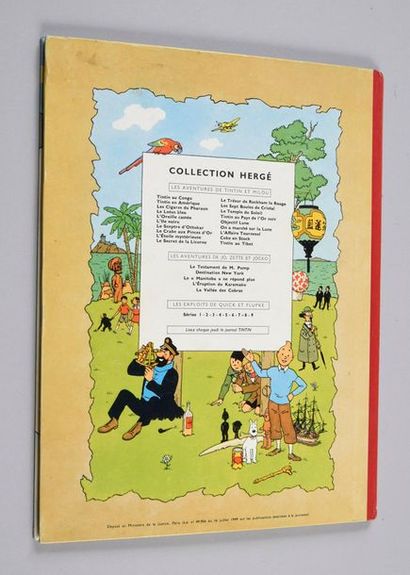 HERGÉ. TINTIN 20. TINTIN AU TIBET EDITION ORIGINALE BELGE. CASTERMAN 1961. B29
Album...