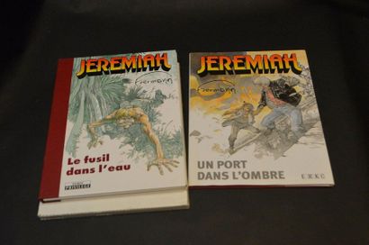 HERMANN JEREMIAH, TWO HEAD SHOTS. THE GUN IN THE WATER, numbered and signed copy...