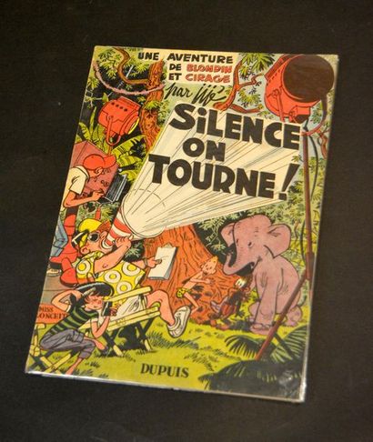 JIJÉ. BLOND HAIR AND SHOESHINE SILENCE WE TURN.
First edition of 1956 -Brocaded original...