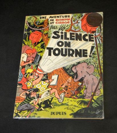 JIJÉ. BLOND HAIR AND SHOESHINE SILENCE WE TURN.
First edition of 1956 -Brocaded original...