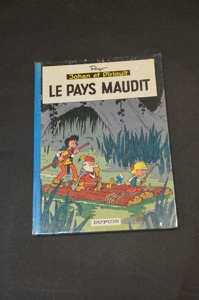 PEYO. JOHAN ET PIRLOUIT 12. LE PAYS MAUDIT, EO édition originale de 1964. Très bon...