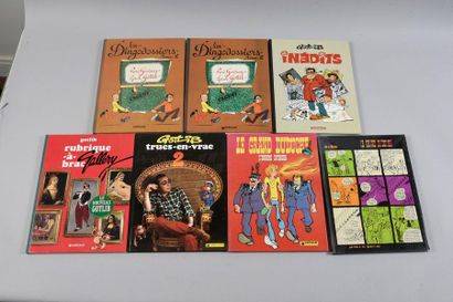 GOTLIB "DINGODOSSIERS ET CIE. 
A set of 5 albums in first editions. Close to new.
-...