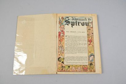 SPIROU Almanac 1944. 
Brown cloth back and 4th white plate. 
Album in very very good...