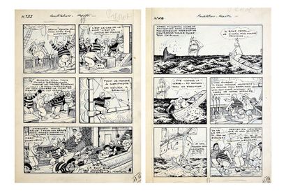 MARIJAC (Jacques Dumas / 1908-1994) 
ROLL OVER, REPORTER.
A set of 12 plates published...