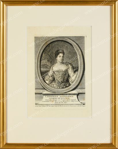  IMPERIAL FAMILY OF RUSSIA. Set of three engravings representing Tsar Peter the Great,...