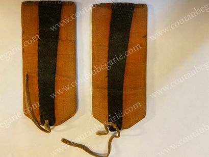 null PAIR OF SHOULDER STRAPS (POGONY). 
 From an artillery regiment.
Wear and tear,...