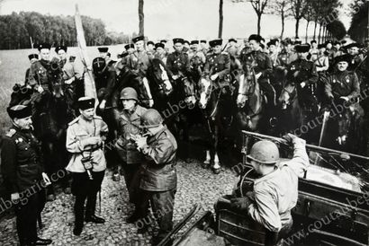 REDKIN Mark Stepanovitch (1908-1987). Historical meeting of the Russo-American troops...