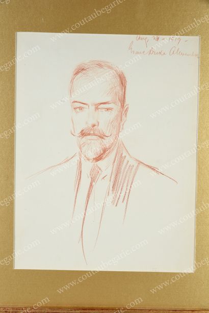 ZAROKILLI Nicolas Paganiotti (1879-1945). Portrait of Grand Duke Alexander Mikhailovich...