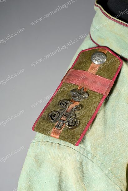 null OFFICER'S SHIRT.
Of a Cossack regiment, with its epaulettes with the figures...