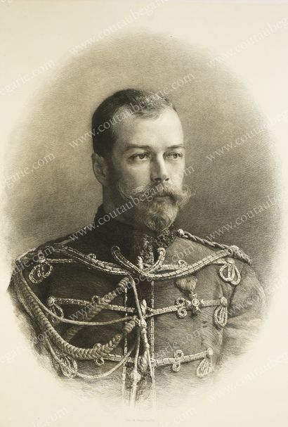 ROUNDALTSEFF Michel Victorovitch (1871-1935). Portrait of Emperor Nicholas II of...