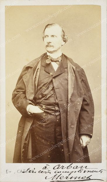 null LARGE ALBUM OF PHOTOGRAPHS BY THE FRENCH COMPOSER JOSEPH ARBAN Rectangular in...