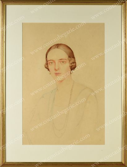 BORISOVA Aimée-Liouba (active entre 1923 et 1939). Portrait of Princess Felix Youssoupoff,...