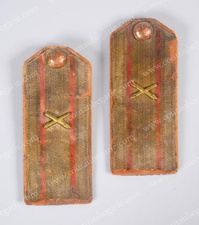 PAIR OF SHOULDER STRAPS (POGONY). From an...