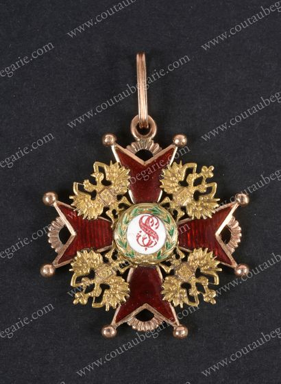 ORDER OF SAINT STANISLAS (Russia). Gold and...