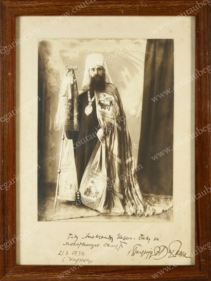 null VARNAVA, Patriarch of Serbia, born Petar Rositch (1880-1937). 
 Large photographic...