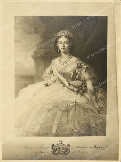 null TATIANA ALEXANDROVNA, princesse Youssoupoff, née comtesse de Ribaupierre (1828-1879).
Portrait...