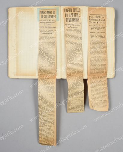null SCRAPBOOK
OF PRINCE FÉLIX YOUSSOUPOFF. 
 Containing press clippings from 1925...