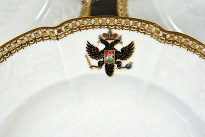 null SERVICE OF THE ORDER OF SAINT-ANDRÉ.
Imperial Manufactory, St. Petersburg, 1855-1881.
Set...