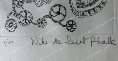 SAINT PHALLE Niki de (1930-2002). The tree. Engraving signed by the artist in pencil...
