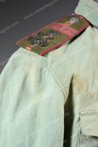 null OFFICER'S SHIRT.
Of a Cossack regiment, with its epaulettes with the figures...