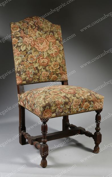 CHAIR IN THE LOUIS XIII STYLE.
With high...