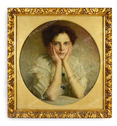 LEONTOVSKY Alexandre Mikhaïlovitch (1865-1928). Portrait de la jeune princesse Irina...