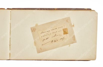 null ALBUM AMICORUM
DE LA PRINCESSE TATIANA GAGARINE (1834- ??), Demoiselle d'honneur...