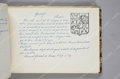 POUCHKINE Nicolas Alexandrovitch (1885-1964). 
Copie des armoiries délivrées par...