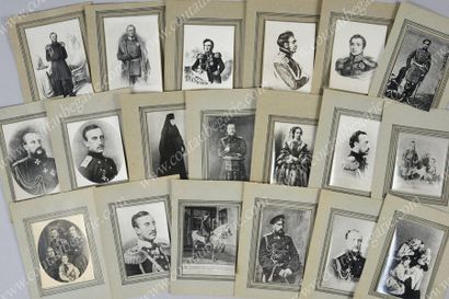 null NICOLAS NICOLAÏÉVITCH, grand-duc de Russie (1831-1891).
Ensemble de 14 portraits...