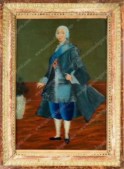 ÉCOLE DE BOHÊME DU XVIIIe SIÈCLE. 
Portrait de l'empereur Pierre III de Russie (1728-1762).
Fixé...
