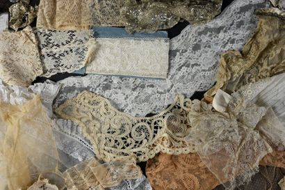 null Important lace background of a house, end of the 19th and beginning of the 20th...