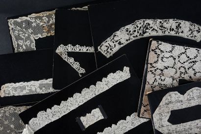 null Lace display panels and an album, 17th and 18th century.
Eighteen display panels,...