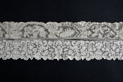 Needlework lace borders, France, circa 1720-1740....