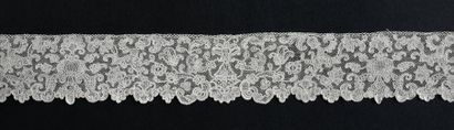 null Needlework lace borders, France, circa 1720-1740. Made
of very fine needlework...