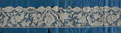 null Needle lace, Argentella and Sedan, France, 1st half of the 18th century.
Two...