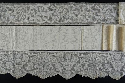 Three wide spindle-shaped borders, 18th century.
A...