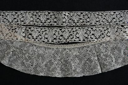 null Seven Binche laces, bobbins, 18th and 19th century.
In bobbin lace with continuous...