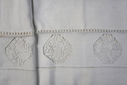 null Two embroidered tablecloths, 1st half of the 20th century.
Rectangular shape...