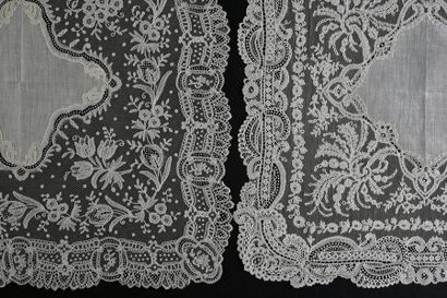 Two handkerchiefs in application from England,...