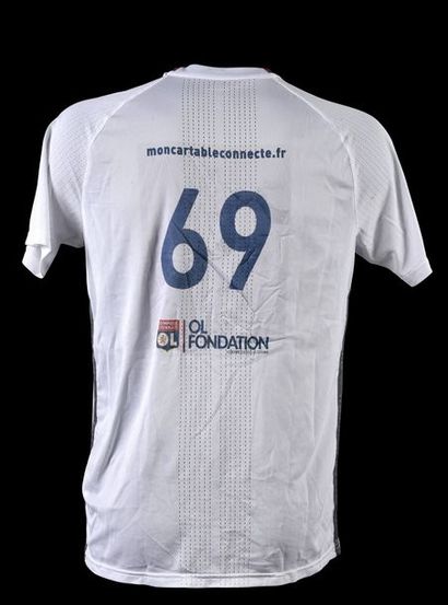 null Jeremy Morel. Olympique Lyonnais training jersey worn for the warm-up of the...