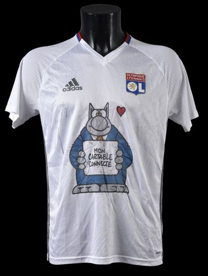 null Maciej Rybus. Olympique Lyonnais training jersey worn for the warm-up of the...