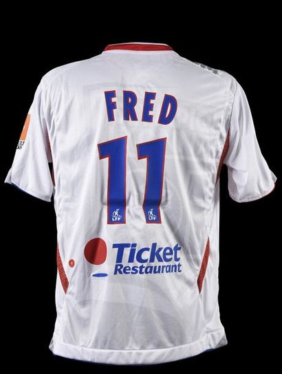 null Fred. Maillot n°11 de l'Olympique Lyonnais pour la saison 2006-2007 du Championnat...