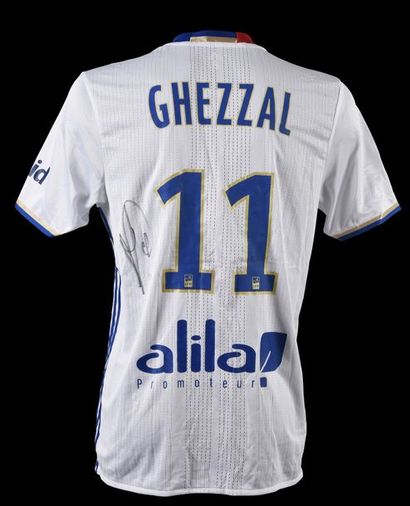 null Rachid Ghezzal. Jersey n°11 of Olympique Lyonnais for the 2016-2017 season of...