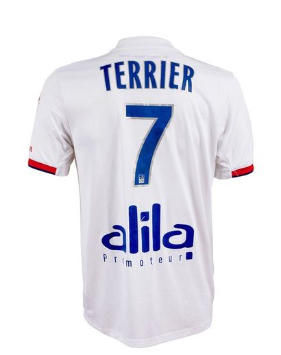null Martin Terrier. Olympique Lyonnais jersey n°7 worn against Saint-Etienne on...