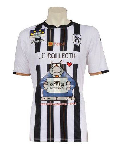 null Ismaël Traoré. Jersey n°8 of the S.C.O Angers for the match of the French League...